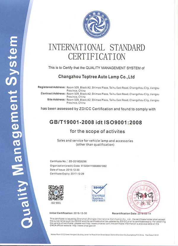 ISO Certification